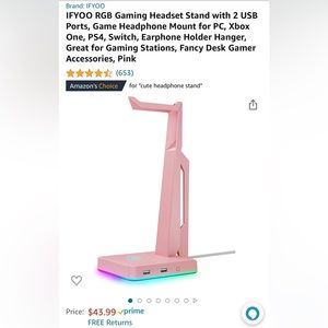 RGB Gaming Headset Stand